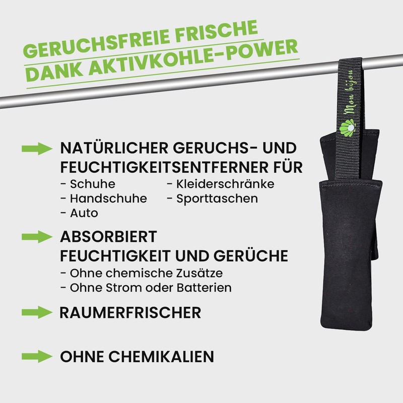 Mon Bijou Bamboo Activated Carbon Natural Deodorizer Odour Remover Freshener