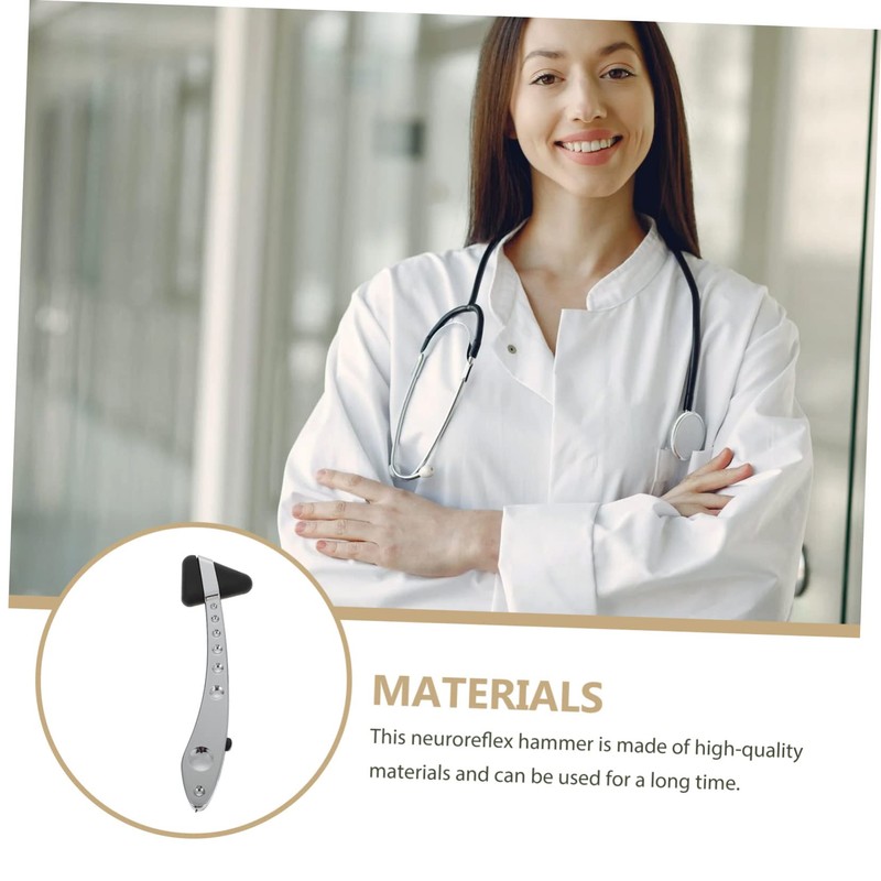 Ciieeo 1Pc Triangular Reflex Hammer for Medical Diagnosis Multi Functional
