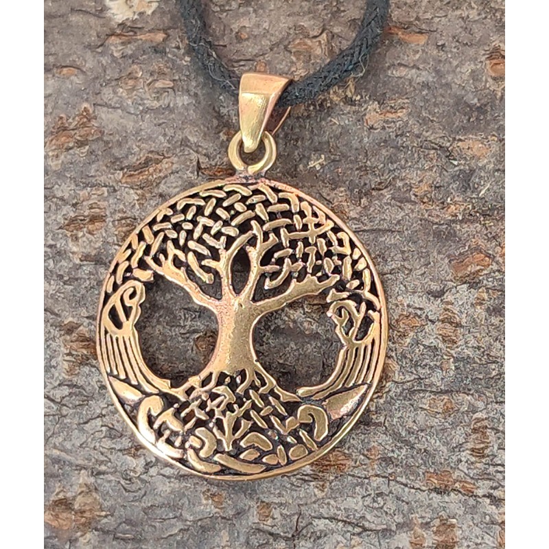 Kiss of Leather Tree of Life Pendant Bronze No. 49,