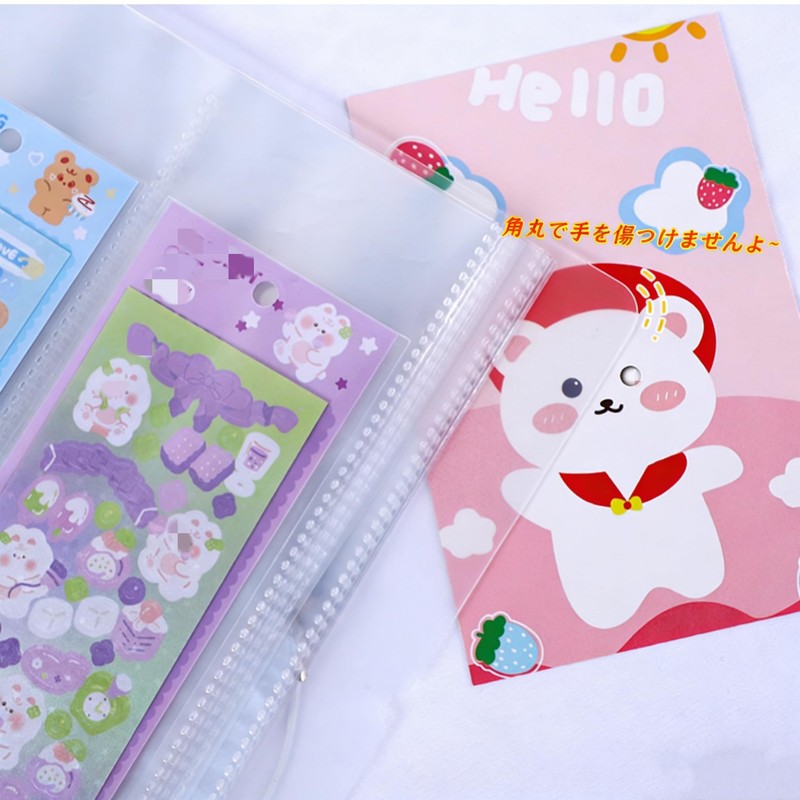 Sticker Storage File Sticker Album Large Capacity Clear File Holds