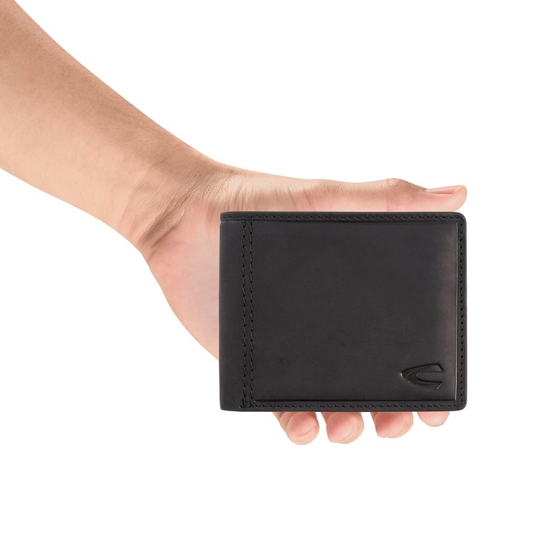 camel active Vietnam Coin Pouch, 11 cm, Black (Schwarz)