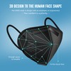 WWDOLL KN95 Face Masks 50 Pack, 5-Layer Breathable Disposable Respirator