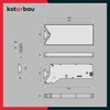 KOTARBAU® Universal Flap Fitting Lift II White PVC Flap Holder