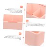 iplusmile Desktop Cotton Pad Holder Makeup Organizer Cover Dual-Compartment Storage