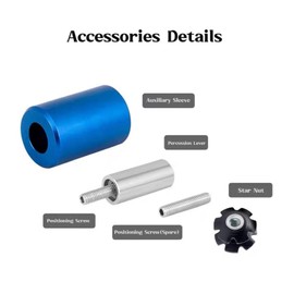 MUXSAM 4PCS Bicycle Fork Star Nut Set,Bike Headset Star Nut,Bike Fork Installer for Mountain Road Hybrid-Blue
