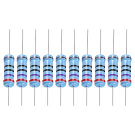 YOKIVE Pack of 30 Metal Foil Resistors 270 Ohm Resistance with 2 W 1% Tolerance Cable Good for DIY Electronic Projects (5 Colour Bands 15.5+/-1 mm)