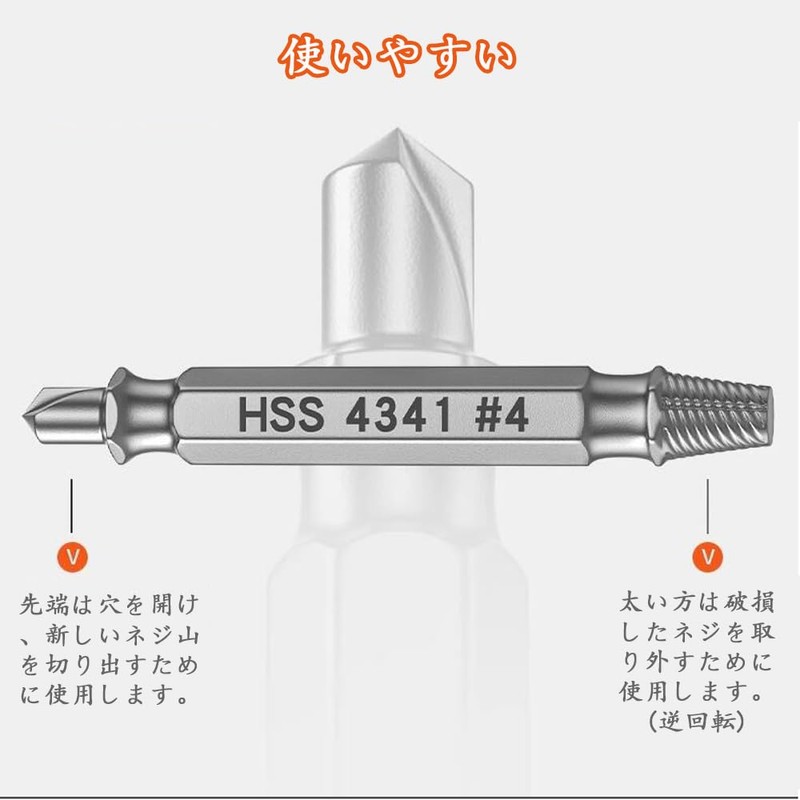 CHENLONB Tanned Screw Remover Extractor, Screw Extractor, Dedicated Tool, Repair