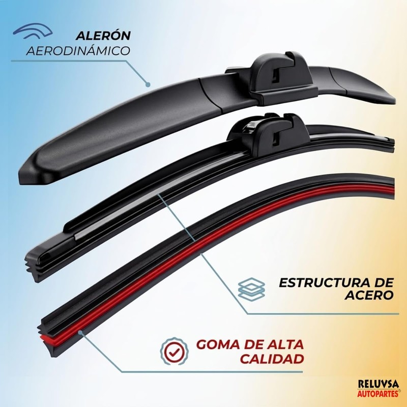 Juego De 3 Escobillas Limpiaparabrisas Reluvsa Compatible Para Kia Sportage