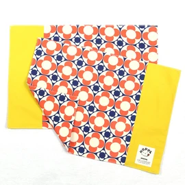 Spinning Flower Navy Placemat (Set of 2) with Your Name seal