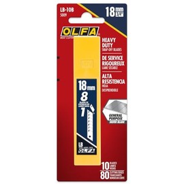 OLFA 5009 LB-10B Snap-Off Heavy Duty Blade, 10 Pack