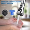 Hibbent Pull Down Kitchen Faucet Head Replacement, 3-Function Kitchen Faucet