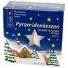 Pyramidenkerzen ca. 1,8 x 10,5 cm, weiß
