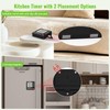 Digital Dual Kitchen Timer, 4-Channel Magnetic Countdown Timer for Cooking