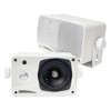 Pyle 3.5" Marine Box Speakers, Antenna ,PLMRB29W White AUX AM