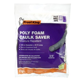 Frost King C21H Caulk Saver 3/8-Inch by 20-Foot Long, Gray