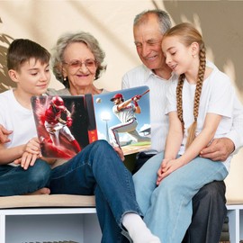 Zipper Card Binder for 900 Baseball Trading Cards, Premium 9-pockets Card Binder with Removable Sleeves, Gifts for Girls and Boys, Collectible Card Book Album for MTG, TCG, Sports Cards