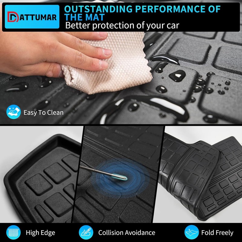 Cargo Mat Compatible with 2010-2024 Toyota 4 Runner 7 Seat