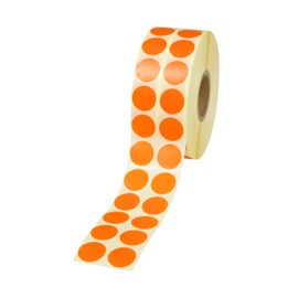 Prolac Marker Dots - 4000 Pieces Colourful Glue Dots on Roll, 15 x 15 - Orange