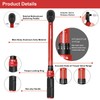 ATsafepro 3/8-Inch Drive Click Torque Wrench,Dual-Direction Adjustable,72-Tooth Dual Range Scales-5-50Ft-Lb/6.8-68Nm,Quick