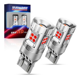 SUPAREE T20 LED Double Sphere Brake Lamp, Explosive Light, High Brightness, Red, T20 LED, Tail Stop Lamp, 360° Omnidirectional Irradiation, Built-In Canceller, For DC 12V Cars, Vehicle Inspection