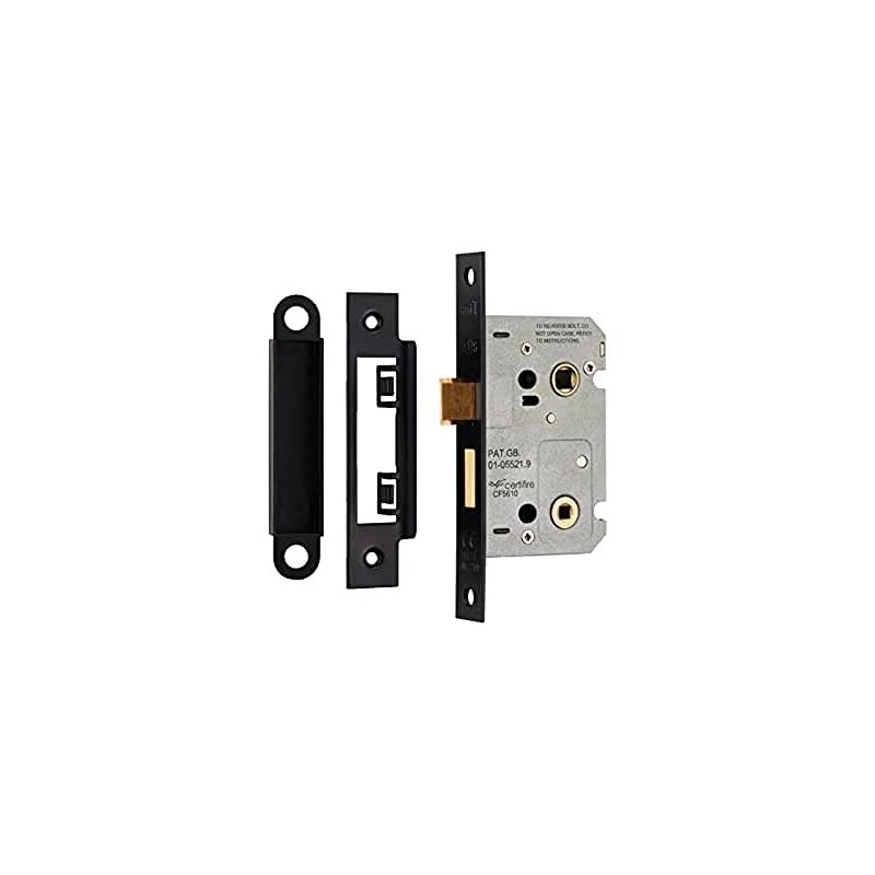 Carlisle Brass BAE5025 EASI-T Bathroom Lock 64MM Residential, Matt Black