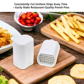 1 pcs Potato Chipper Chip Cutter, Fries Manual French Fry Potato Onion Dicer Vegetable Chopper, Potato Cutter, Vegetable Fruit Slicer Home Kitchen Tools