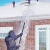 Snow Roof Rake, 4.8-20Ft Extendable with 26'' Wide Blade and