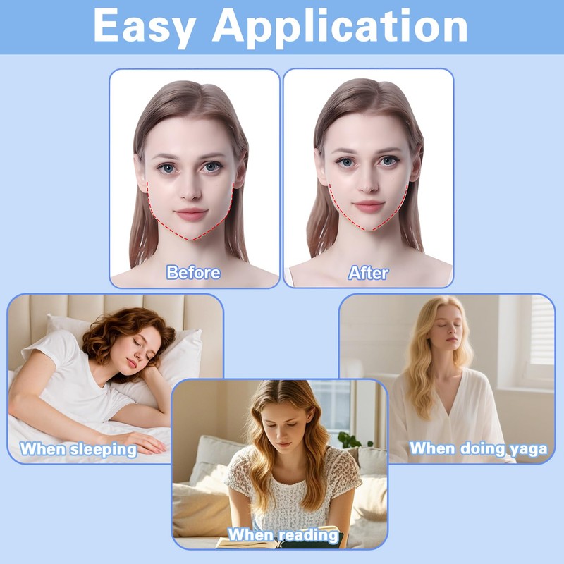 20 Pcs Invisible Face Lift Tapes for Instant Skin Tightening