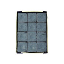 SILVER CUP Billiard CHALK - ONE DOZEN (Powder Blue)