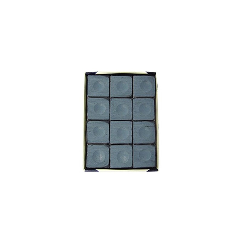 SILVER CUP Billiard CHALK - ONE DOZEN (Powder Blue)