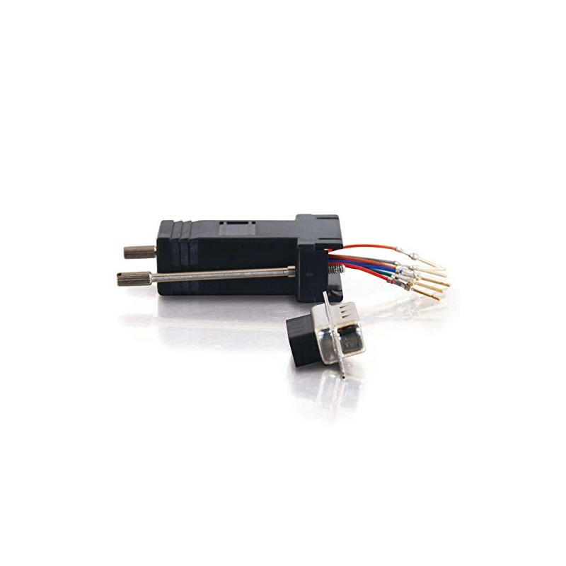 C2G 02947 RJ45 to DB9 Male Serial RS232 Modular Adapter,