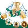 Garden Hose Splitter 2 Way, Heavy Duty Brass Water Hose