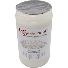 Bees Wax Pastilles Pearls - White - 18 oz net Weight - No Additives - No Bleach - Twice Filtered