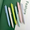 VideMundi BallPoint Pens, Eco-Friendly Wheat Straw Cute Macaron Retractable Ballpoint