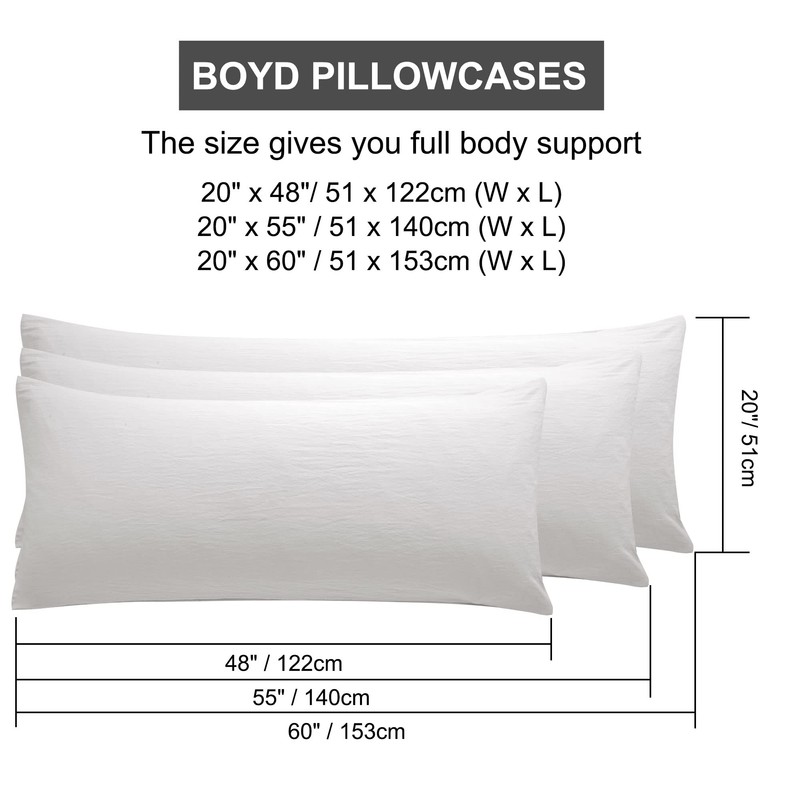 PiccoCasa Long Body Pillow Case Soft Brushed Microfibre Pillow Cover