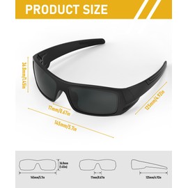 QALLY Sports Sunglasses-Men Polarized Mens-Sunglasses for Cycling Fishing with UV400 Protection 123V1