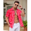 Hawaiian Shirt for Men - Button Down Wrinkle-Resistant for Beach,