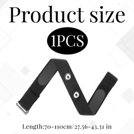 Grosion Adjustable Chest Mount Belt,Heart Rate Monitor Chest Replacement Strap for Run Cycling,Distance 45mm,Compatible with Equipment Wahoo Garmin Polar Buckle