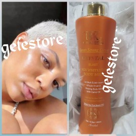 18k paris crystal blast skin whitenizer body milk with carrot oil. 400mlx1