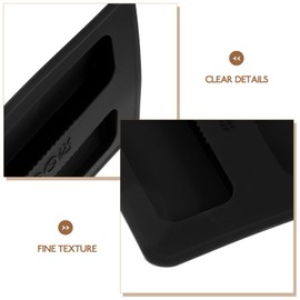 Cabilock 2 Slice Bread Toaster Dust Cover Silicone Appliance Top Cover Electric Bread Maker Upper Cover Breakfast Maker Lid for Bread Machine Black