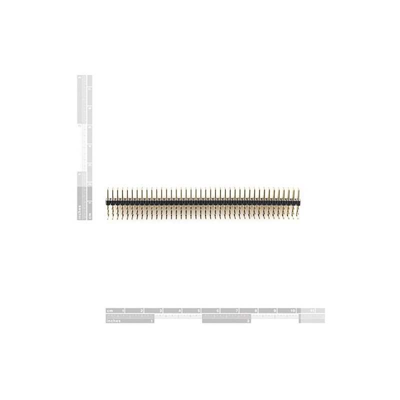 Generic Breakaway Right Angle Headers 0.1" 3x40 Pin Gold Plated(Pack