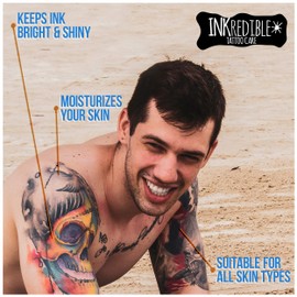 INKredible Tattoo Cream Colour Enhancement – Tattoo Care Balm Keeps Your Ink Looking Fresh – Moisturizing Salve for Everyday Use