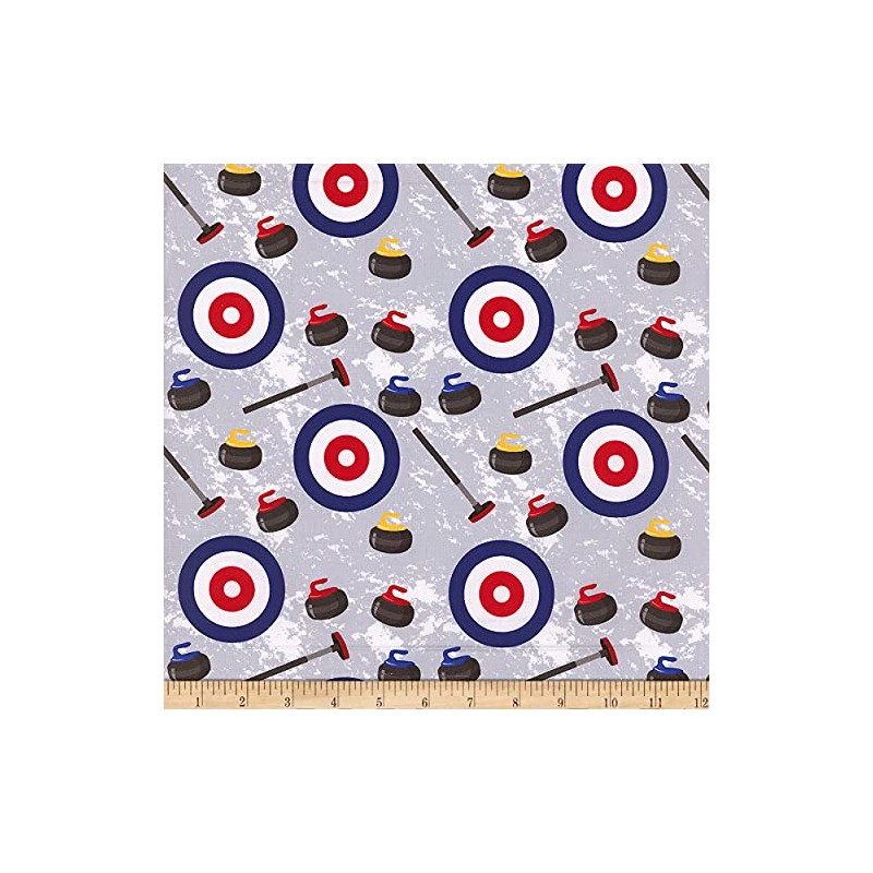 Curling Grey, Fabric by The Yard