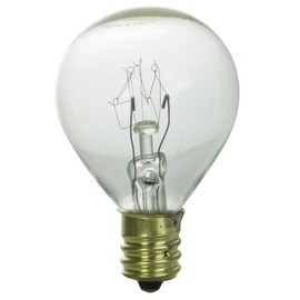 Sunlite 10G11/CL/12PK 10W Incandescent G11 Globe Light Bulb Candelabra (E12) Base (12 Pack), Crystal Clear