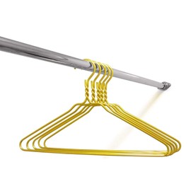 Beautiful Gold Aluminum Metal Suit Hangers Heavy Duty Coat Hangers (10 Pack Gold)