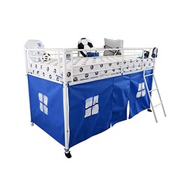 HedgehogEmporium Tent for Midsleeper Cabin Bed Mid sleeper Blue with Windows