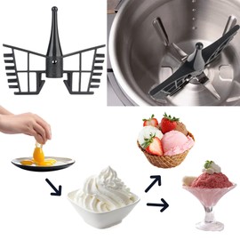 bssmmai Whisk with Butterfly, Mixing Attachment for Monsieur Cuisine Connect and Smart, Butterfly Stirrer Monsieur Cuisine Accessories, Ideal for Preparing Creamy