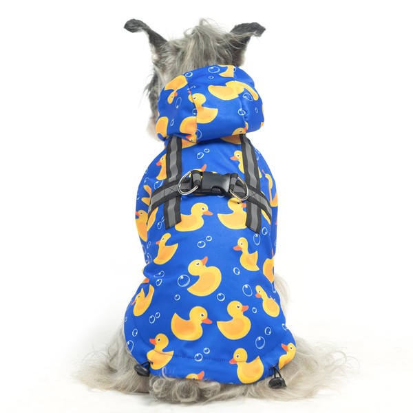 PUPTECK Dog Raincoat for Small Medium Dogs, Waterproof Dog Rain