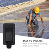 Yardwe Single Hole Junction Box Marine Wire Cable Clips Black