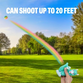 Hog Wild Llamacorn Ball Popper Toy - Christmas Stocking Stuffer Includes 4 Soft Foam Balls - Squeeze to Pop Air Powered Balls Up to 20 Feet - Safe for Indoor/Outdoor Play - Gift for Kids, Girls, Boys